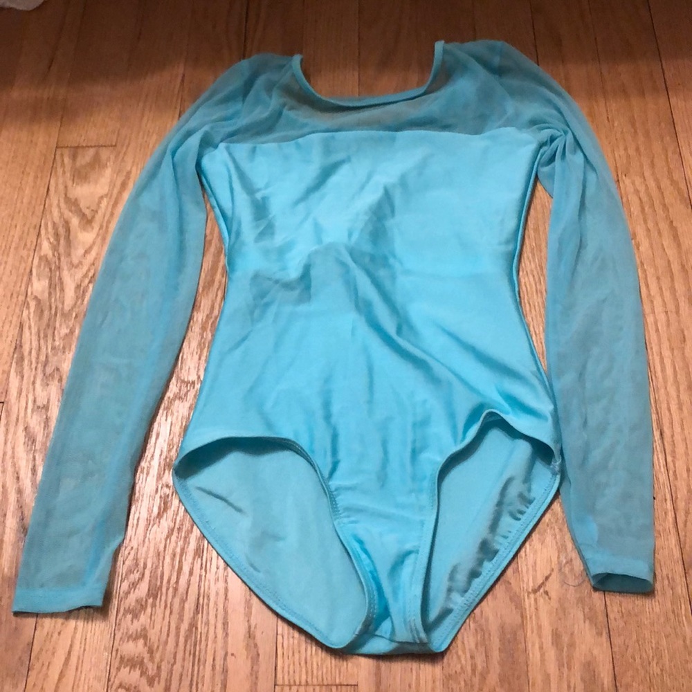 Natalie Mesh Long Sleeve Leotard